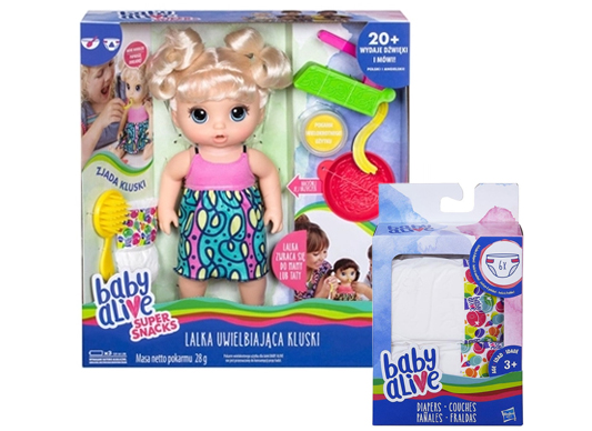 Baby Alive Lalka uwielbiająca kluski C0963