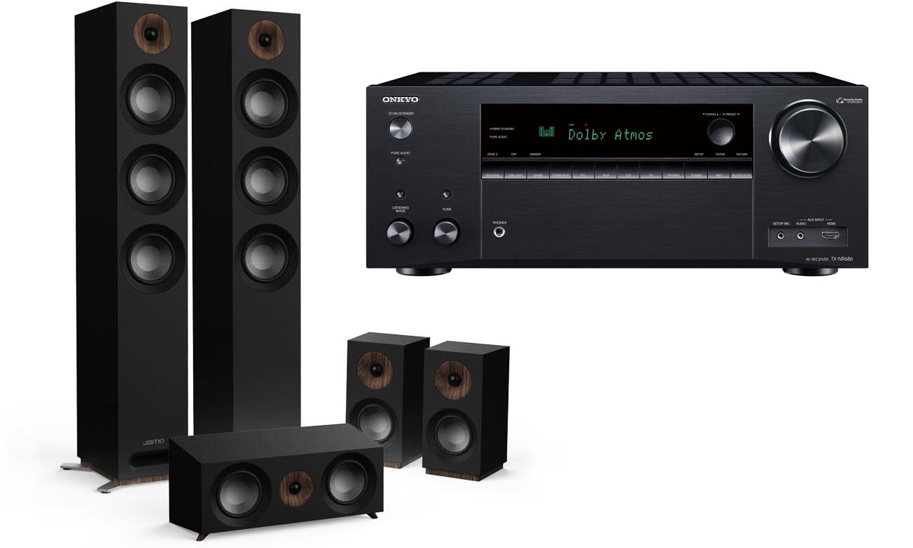 Onkyo TX NR686B Jamo S 809 HCS Czarny Sklep Internetowy Al To