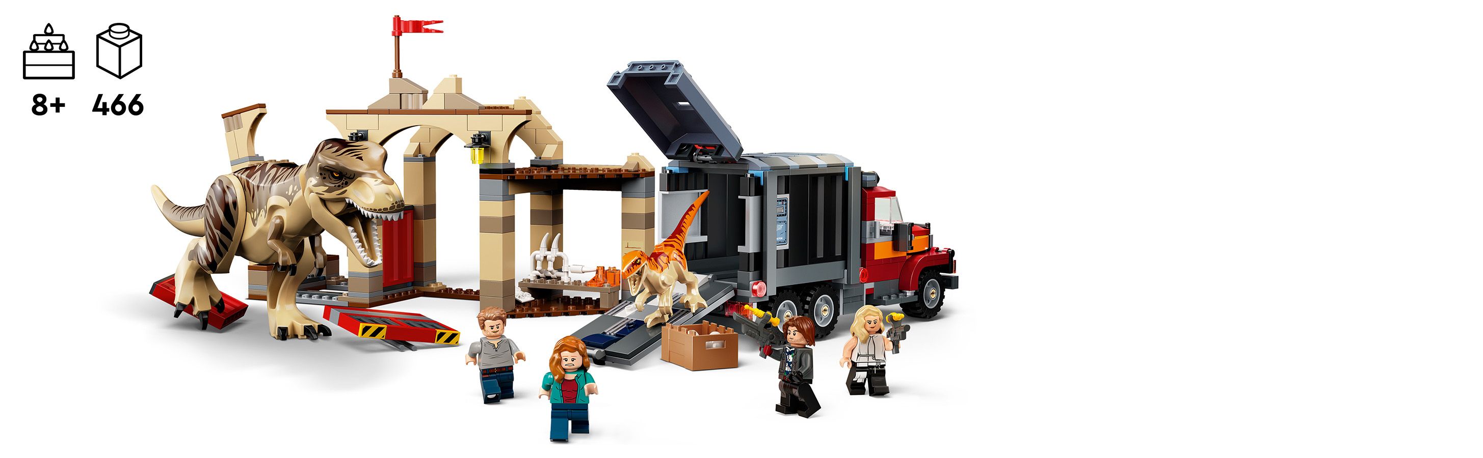 Lego Jurassic World Ucieczka Tyranozaura I Atrociraptora Klocki