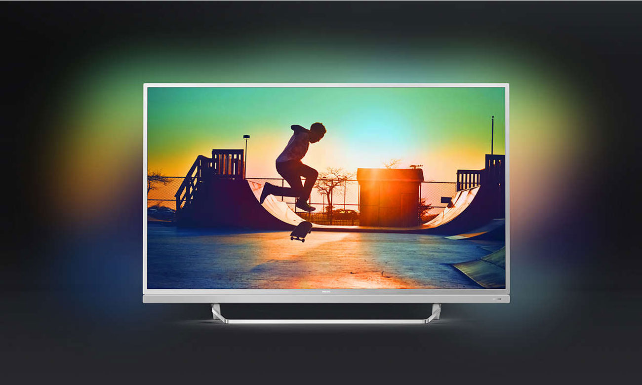 Obraz pełen ostrości i kontrastu, dzięki technologii HDR Premium w telewizorze Philips 49PUS6482