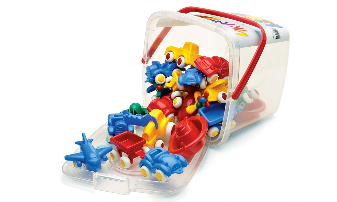 Pojazdy w wiaderku Jumbo od Viking Toys
