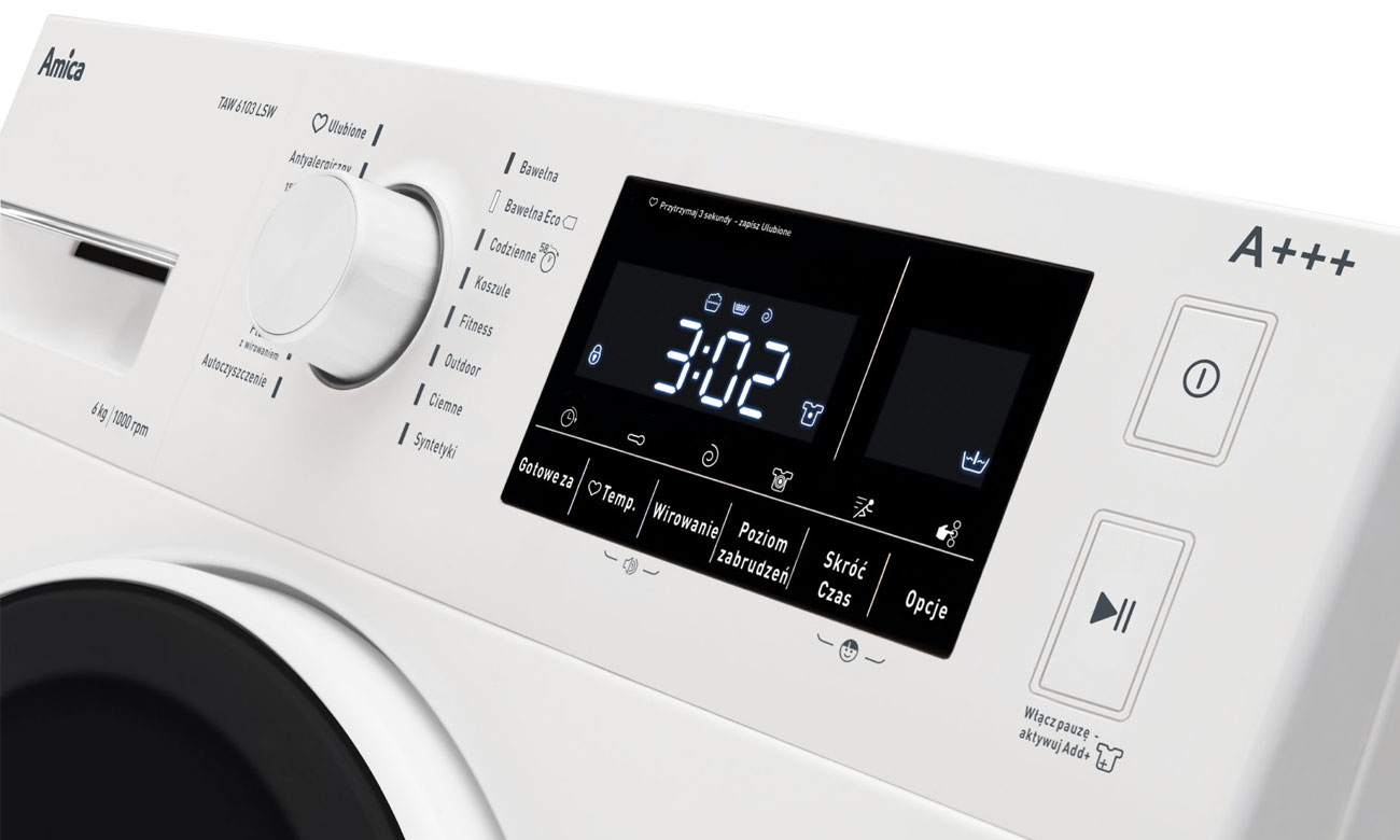 System Navigator w pralce Amica TAW6103LSW