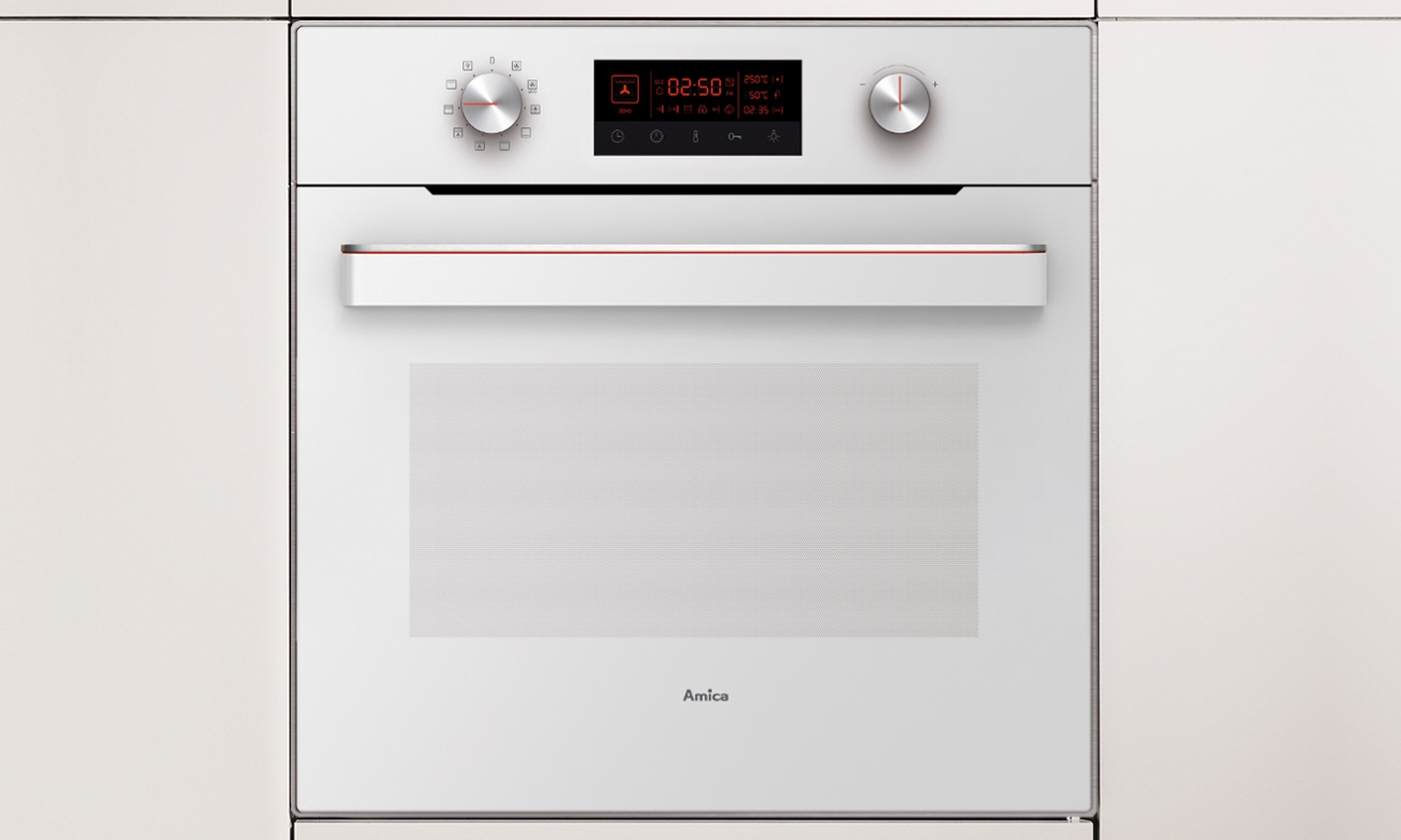 Amica EB621WA+IN łatwo się zamyka