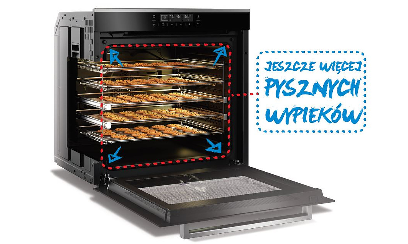 Piekarnik Beko BIM36300XCS ma 80 litrów pojemności