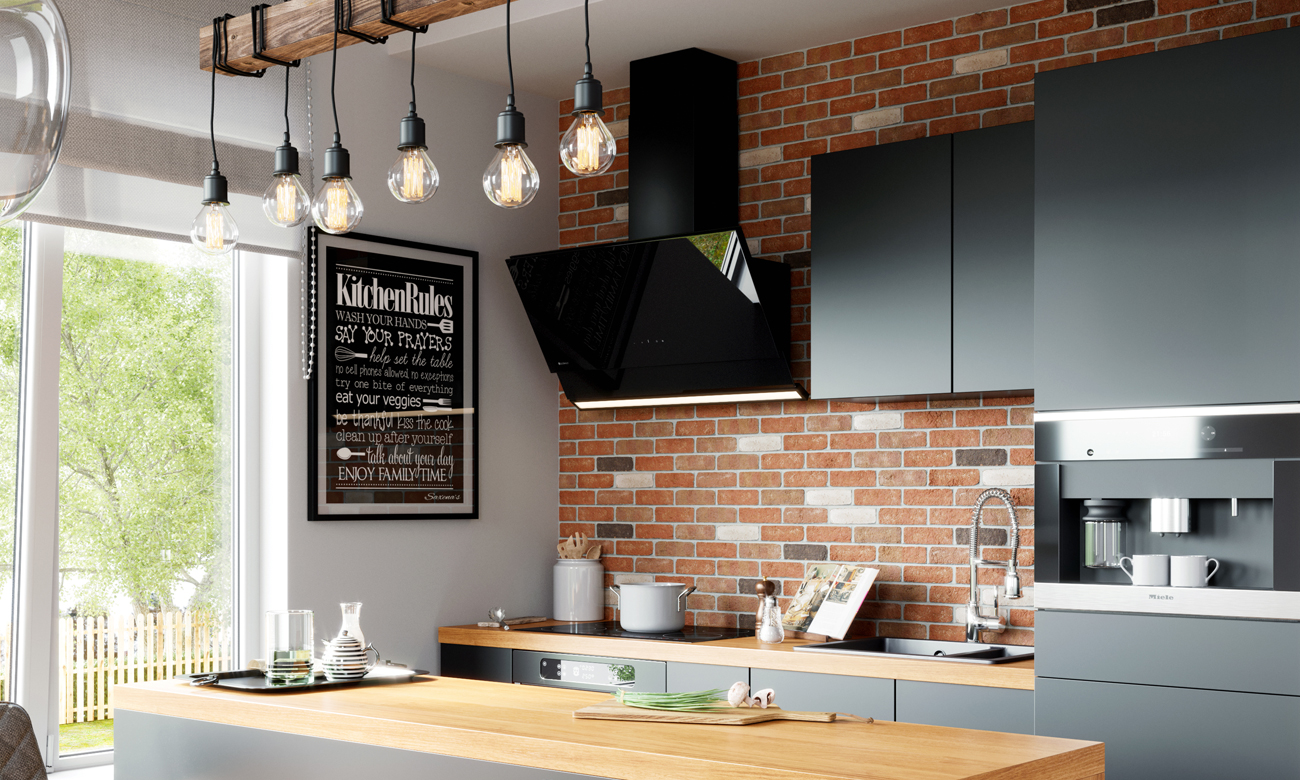 Okap kuchenny GLOBALO Zenesor 90.2 Black