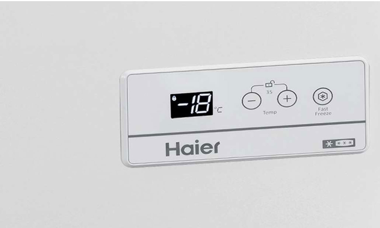 Sterowanie elektroniczne w zamrażarce skrzyniowej Haier HCE103R