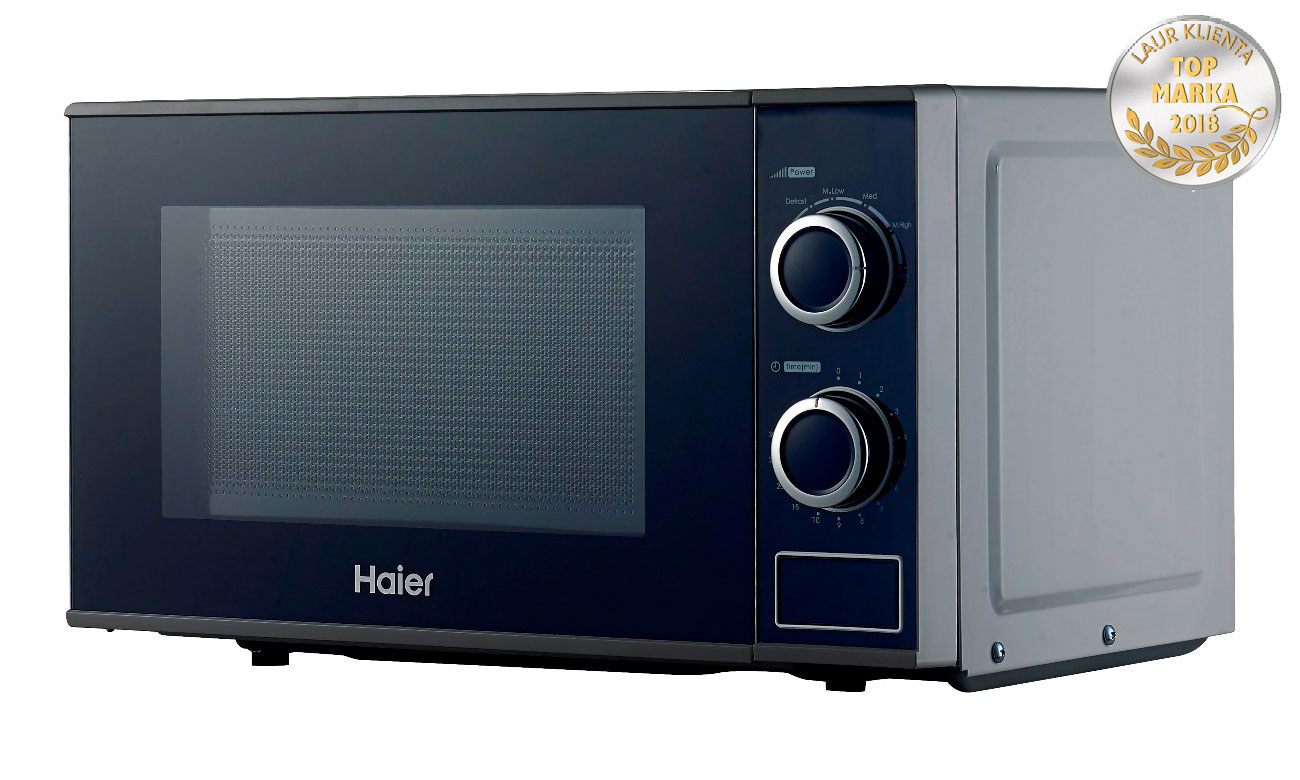 6 poziomów mocy w kuchence mikrofalowej Haier HGN-2070MS