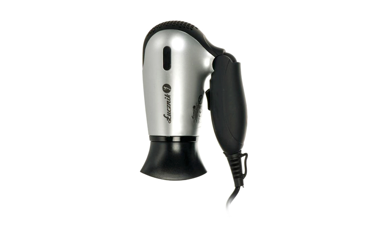 Suszarka do włosów Łucznik HD-212 1200W czarno-srebrna regulacja prędkości ergonomiczna