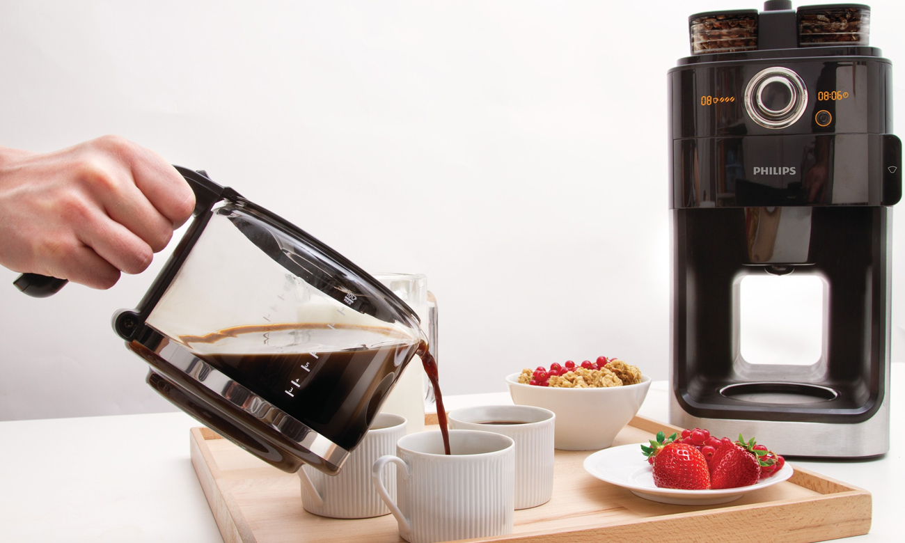 przelewowy ekspres do kawy Philips Grind & Brew HD7762/00