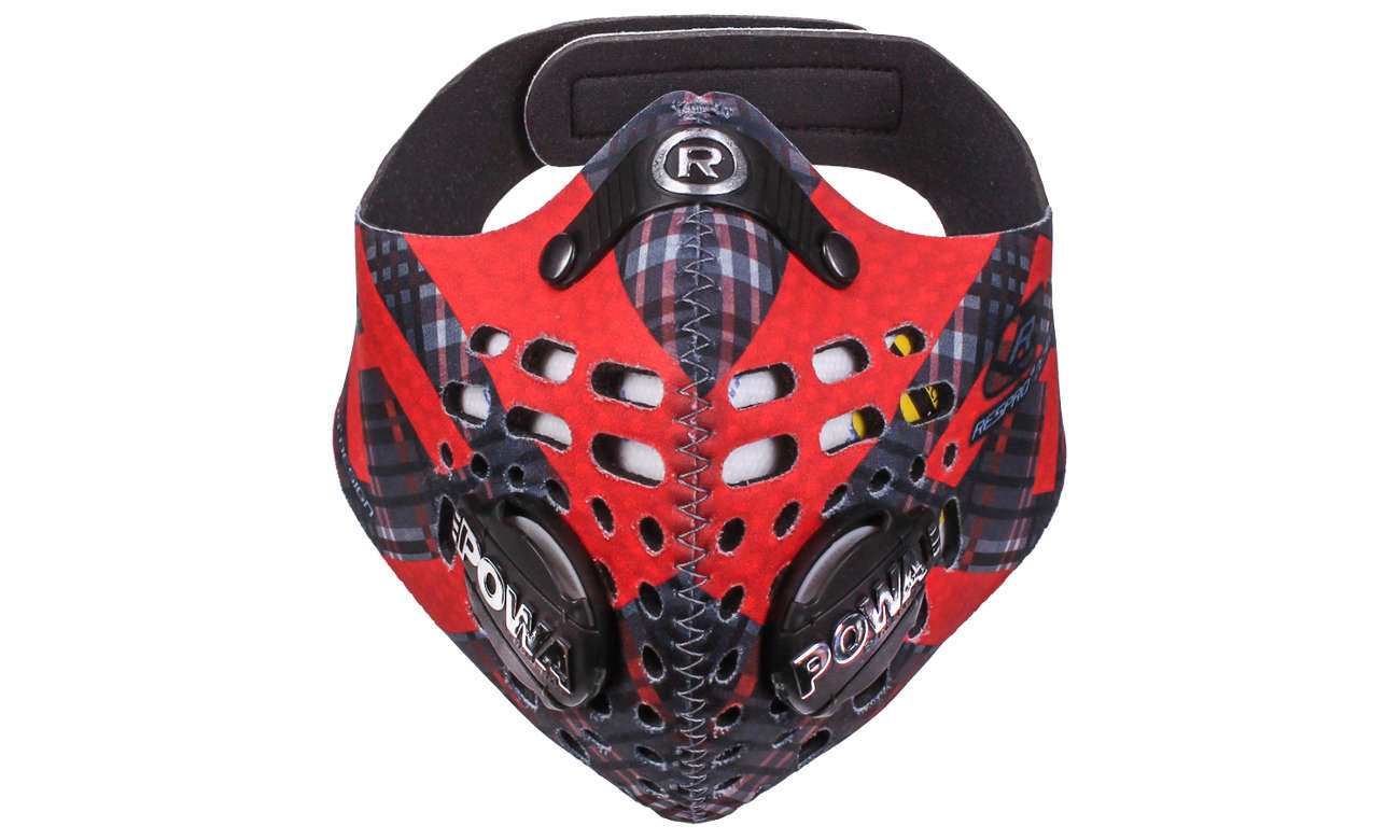 Antysmogowa maska Respro Skin Tartan Red XL
