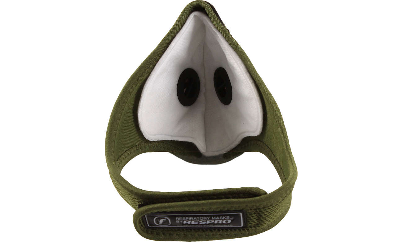 lekka maska antysmogowa Respro Ultralight green