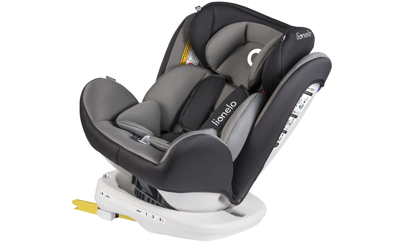 Wygodny fotelik samochodowy Lionelo Bastiaan Grey