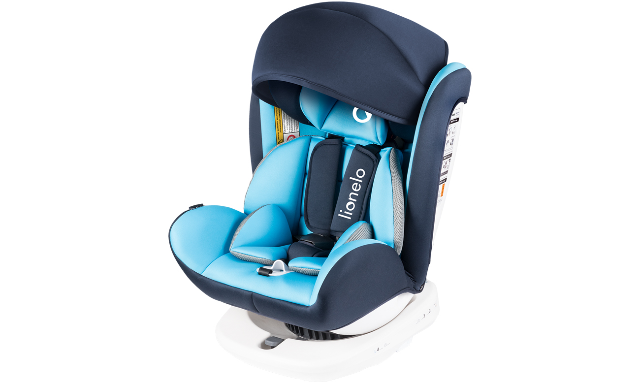 Wygodny fotelik samochodowy Lionelo Bastiaan Blue
