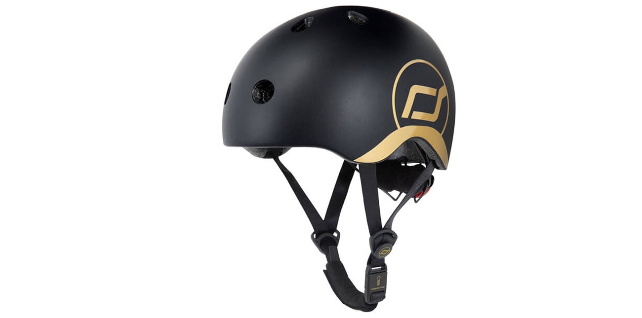 Scoot & Ride Kask Ochronny S-M dla dzieci 3+ Gold