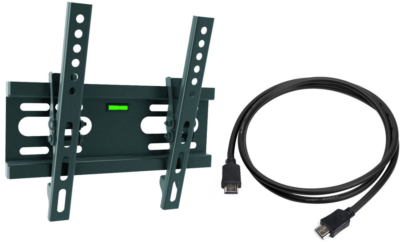 Uchwyt ART AR-46 i kabel HDMI w zestawie