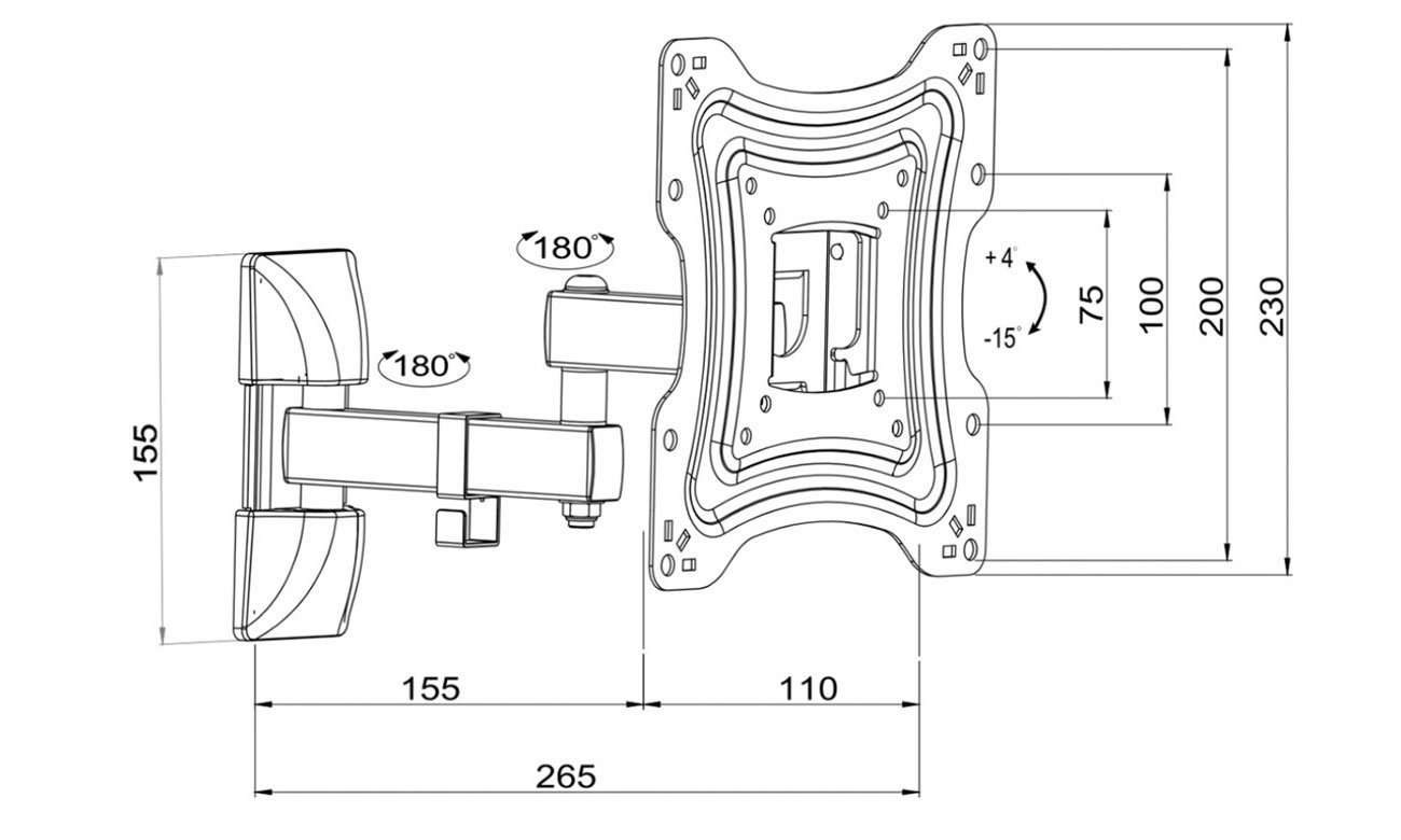 Uchwyt do monitora ART AR-83