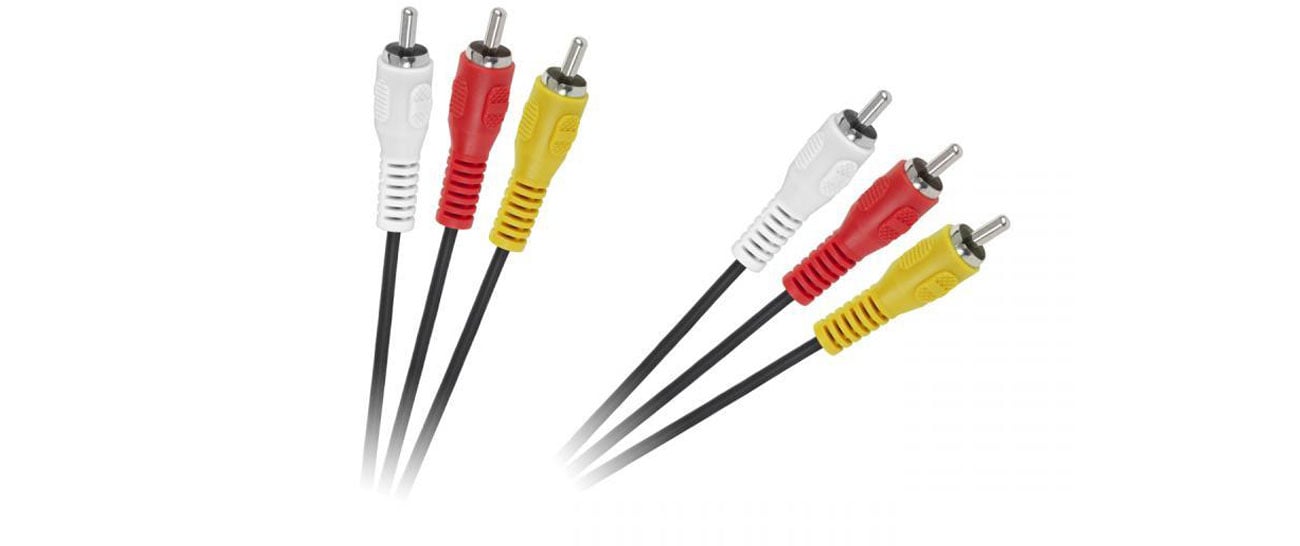 Kabel CABLETECH 3RCA-3RCA 1,8m cinch
