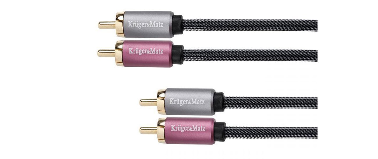 Kabel 2RCA-2RCA cinch o długości 1,8 metra Kruger&Matz KM0305