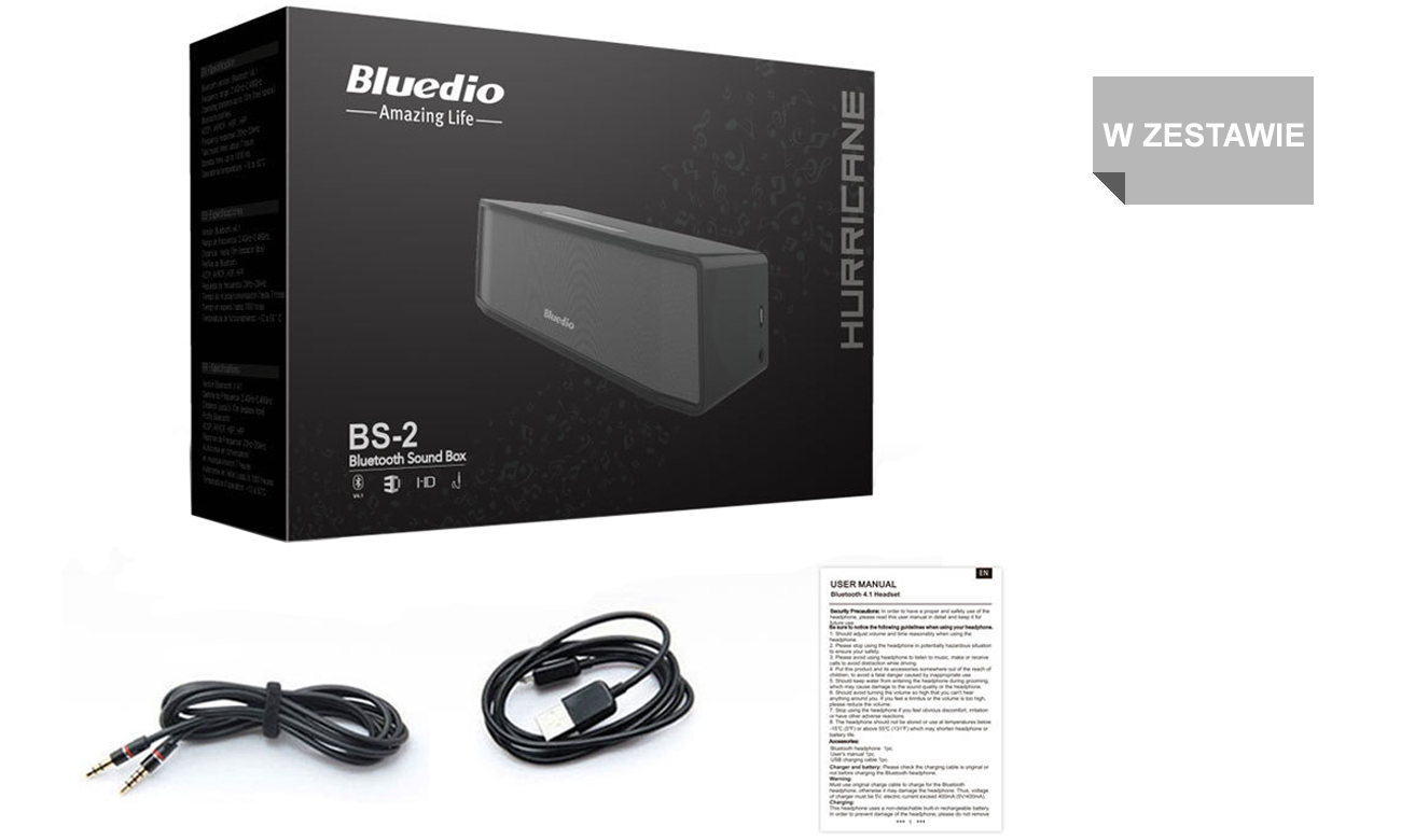 Akcesoria do głośnika Bluedio BS-2