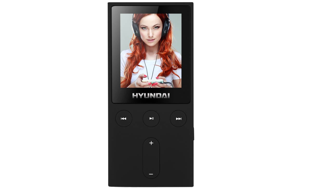 Odtwarzacz MP3 Hyundai MPC501GB8FMB czarny z dużym ekranem LCD