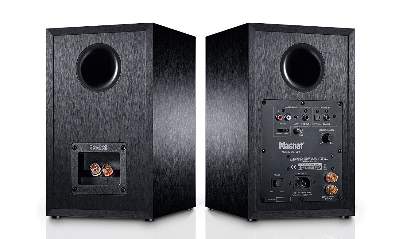 Wiele możliwości połączeń oraz Bluetooth w kolumnach Multi Monitor 220
