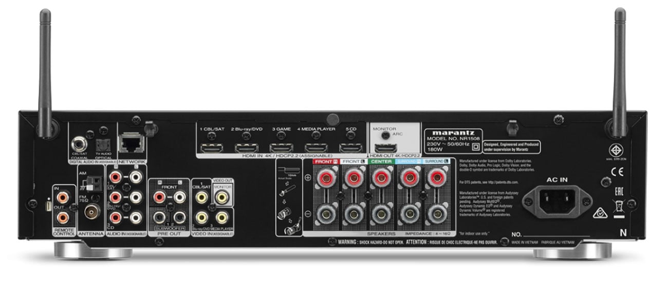 Amplituner Marantz NR1508 z HDR i HLG