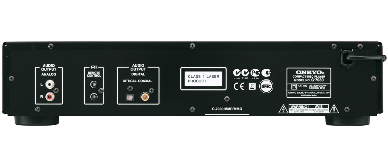 Onkyo odtwarzacz CD C-7030 czarny black z wysokiej klasy przetwornikami