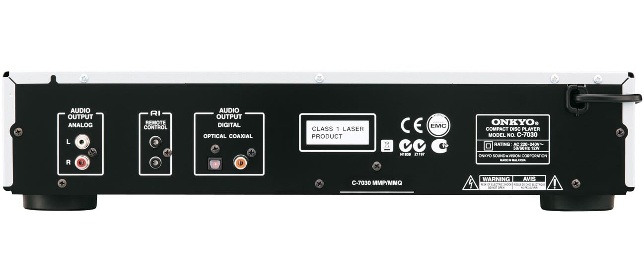 Onkyo odtwarzacz CD C-7030 Silver z wysokiej klasy przetwornikami