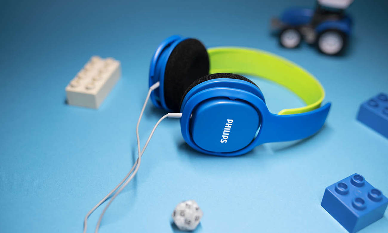 Wygodne i lekkie słuchawki dla dzieci Philips SHK2000BL