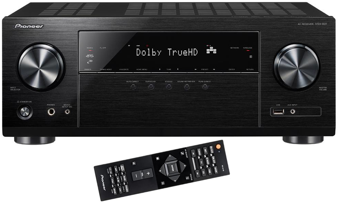 Amplituner Pioneer VSX-831B odtwarzane formaty plików
