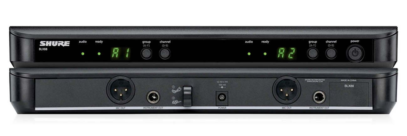 Podwójny wokalowy system bezprzewodowy Shure BLX288/PG58