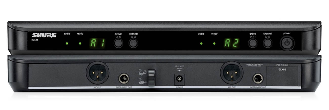 Podwójny wokalowy system bezprzewodowy Shure BLX288E/SM58