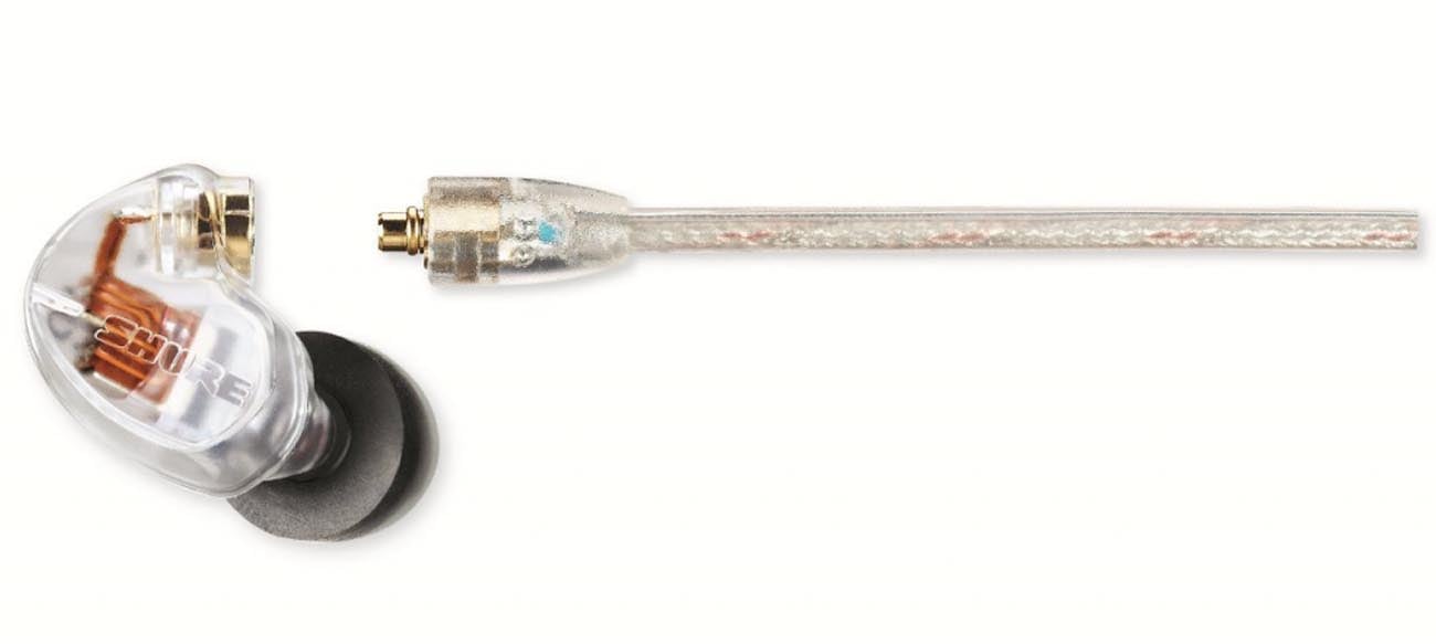 Odłączany system kablowy w słuchawkach Shure SE535