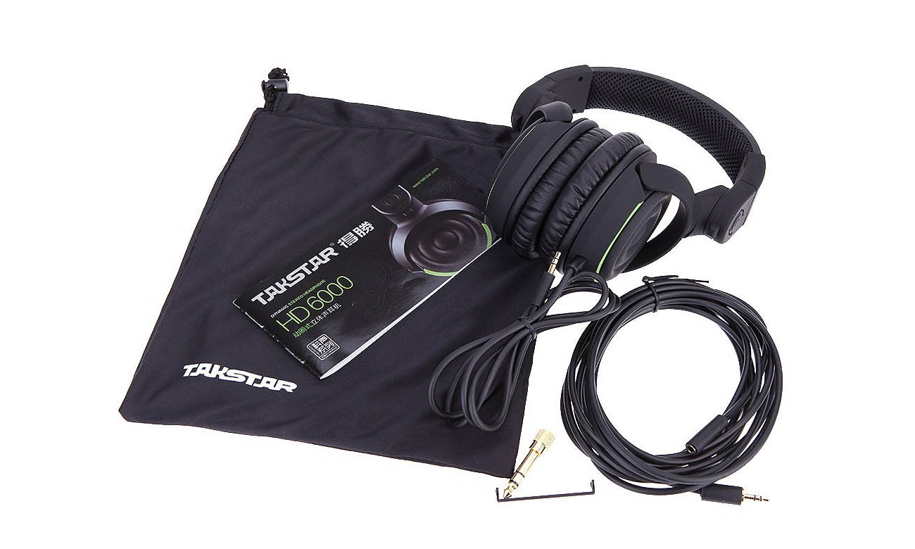 zawartość zestawu słuchawki Takstar HD6000