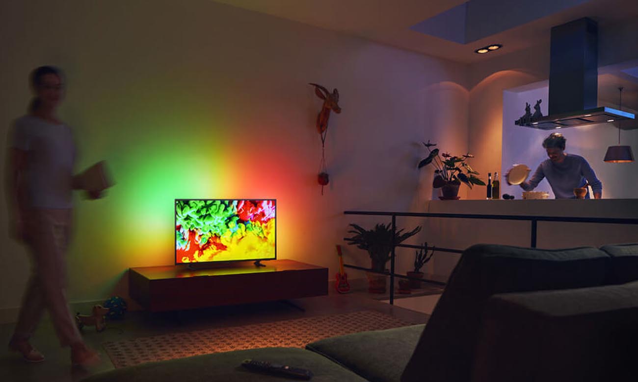 Płynny obraz bez szumów na ekranie tv Philips 43PUS6703