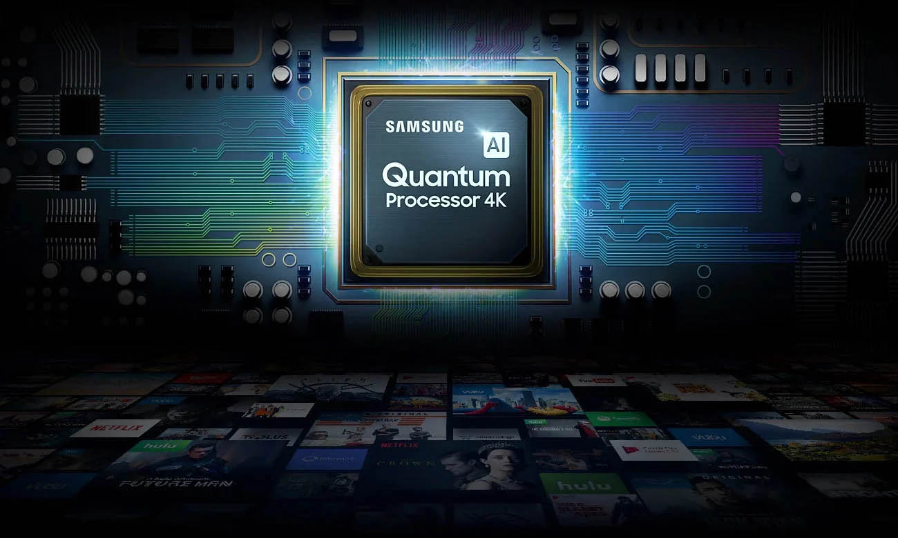 Wydajny procesor przetwarzania obrazu w telewizorze Samsung QE55Q77TA