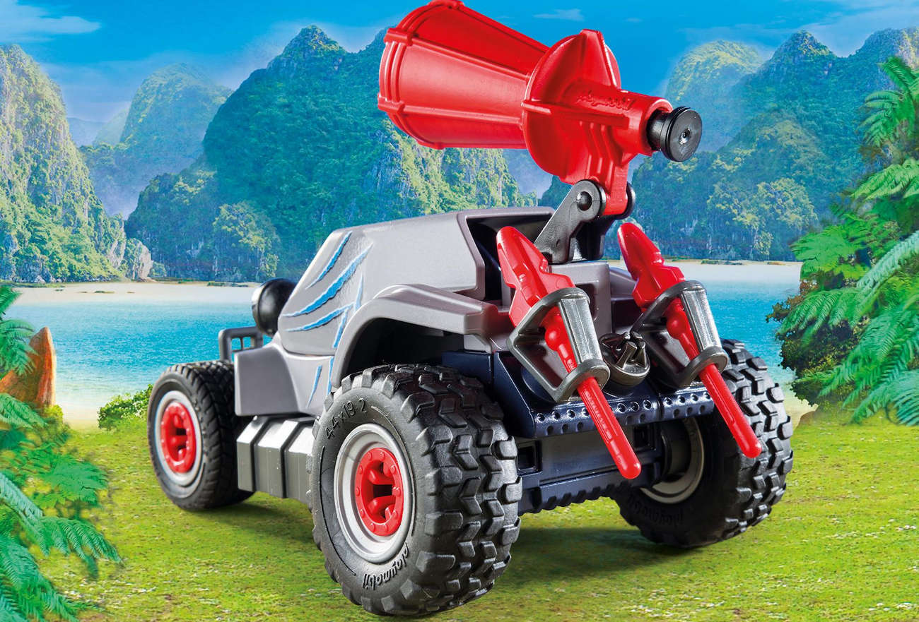 PLAYMOBIL® Samochód terenowy z działającą wyrzutnią sieci