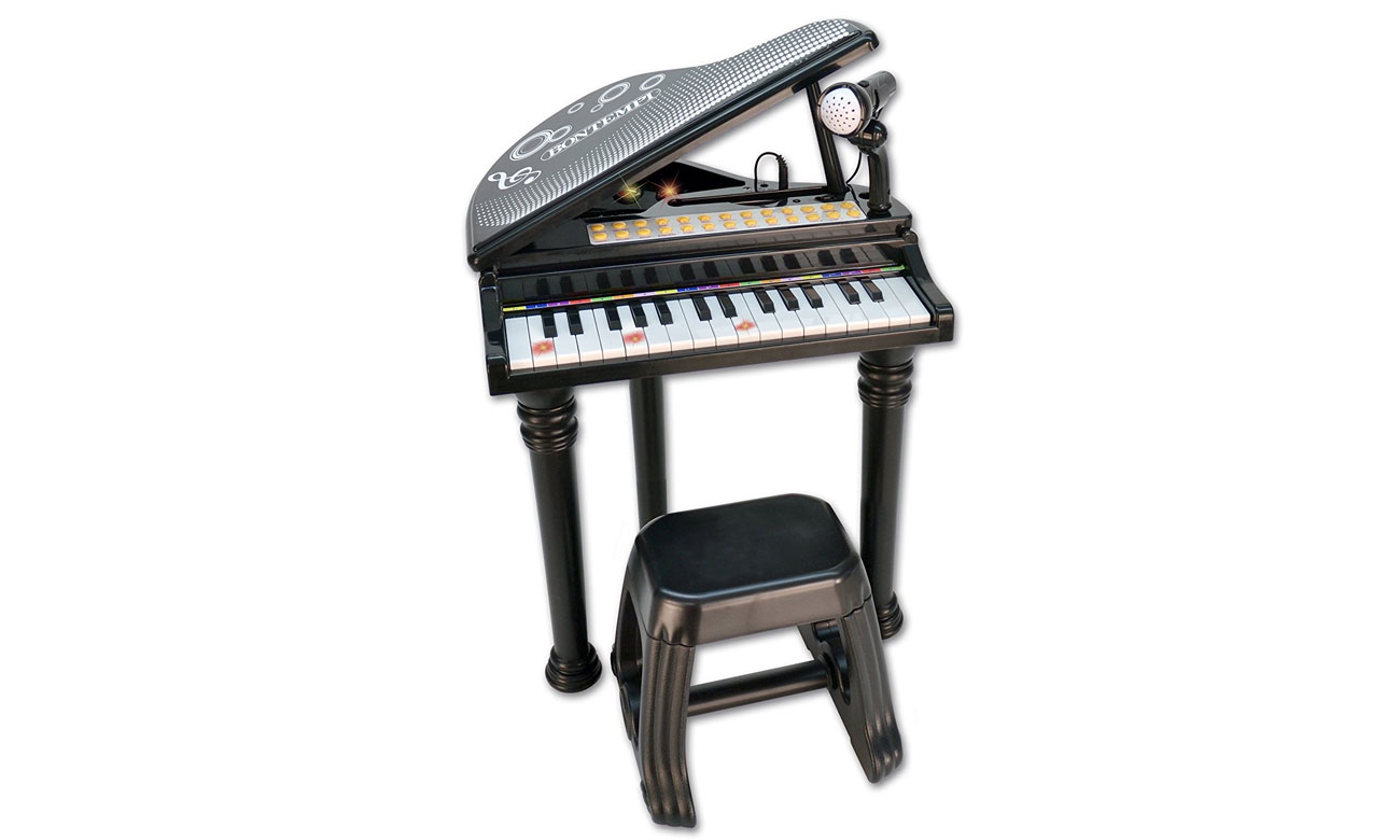 BONTEMPI STAR - FORTEPIAN ELEKTRONICZNY Z MIKROFONEM ORAZ STOŁKIEM