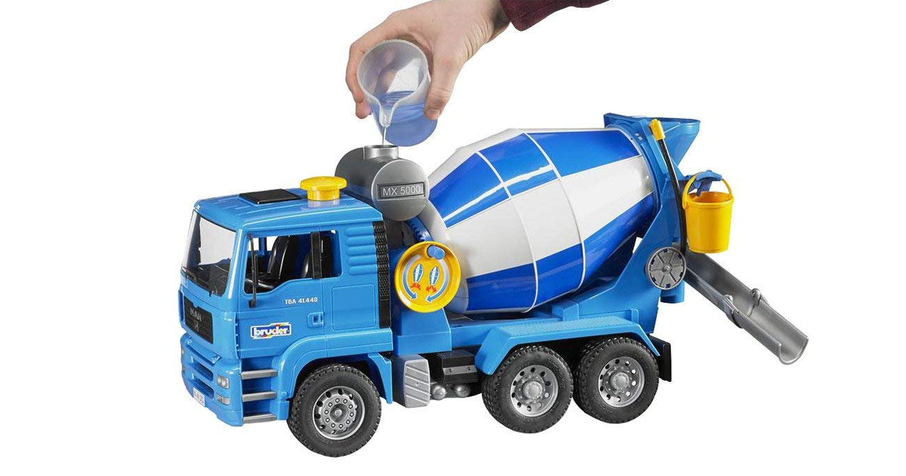 Betoniarka MAN TGA 02744 z żółtym kaskiem