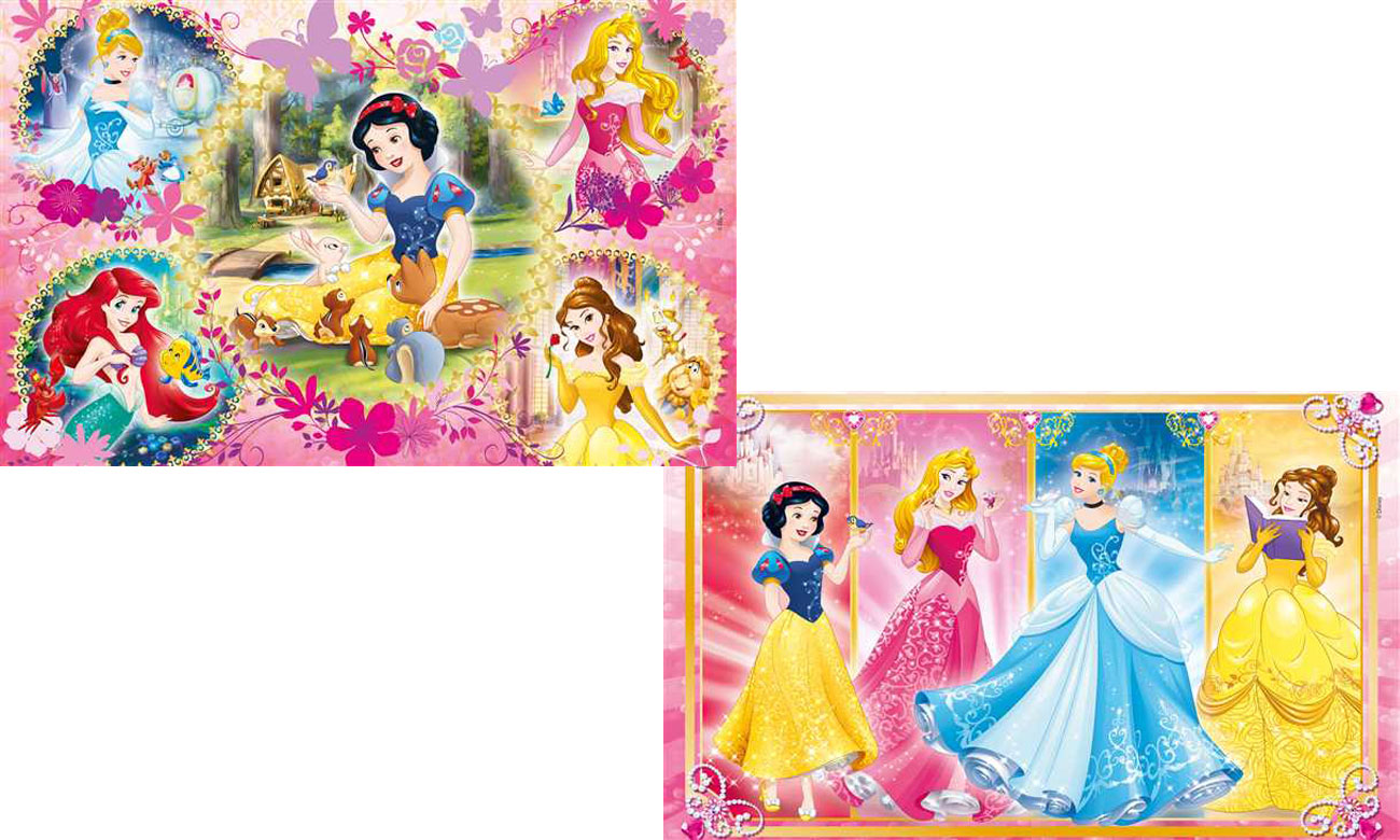 2 zestawy puzzli Disney Princess Clementoni 07133