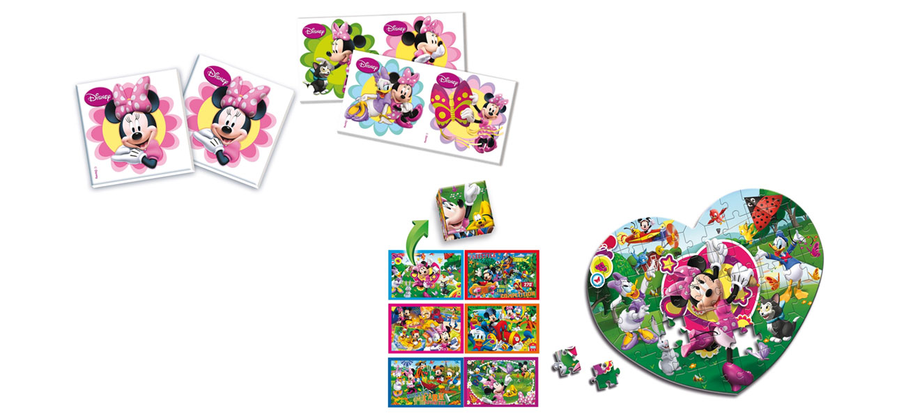 Zestaw gier dla dzieci Edukit 4w1 Minnie 13777