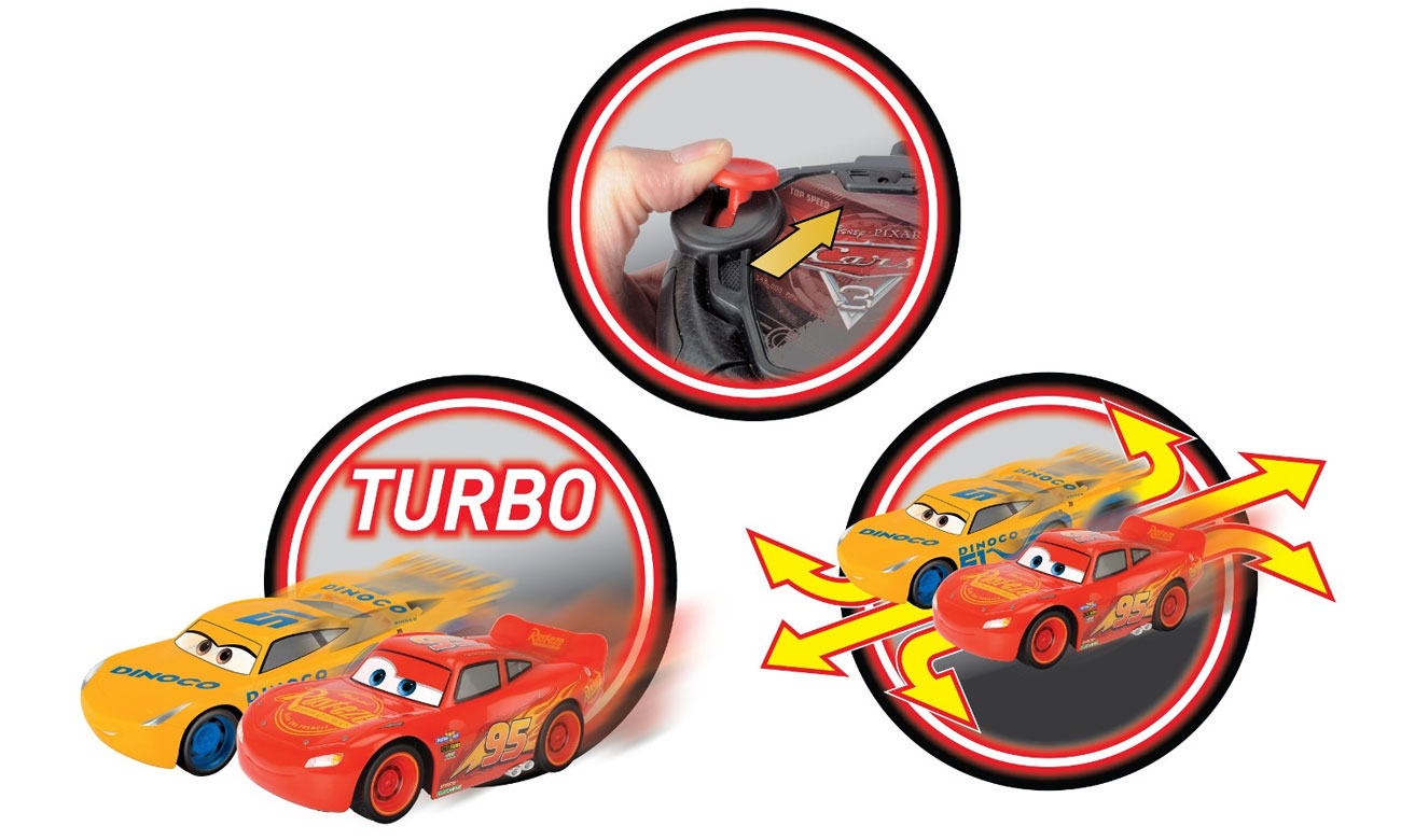 Dickie Toys Disney Cars 3 Zygzak McQueen i Cruz RC 4006333054556