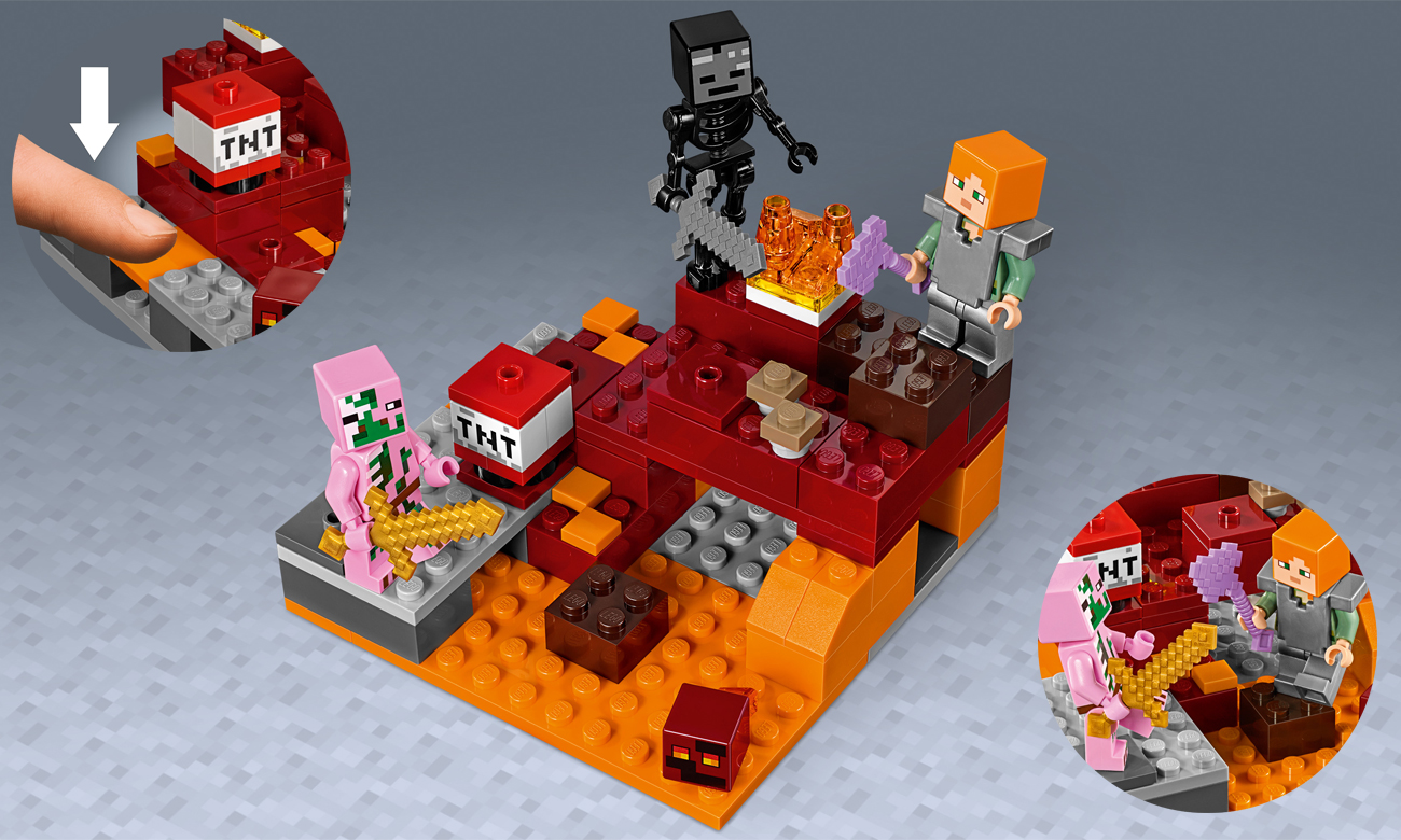 zestaw lego minecraft