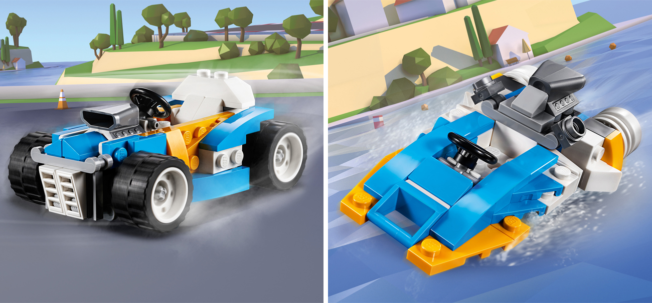 lego creator samochód wyścigowy