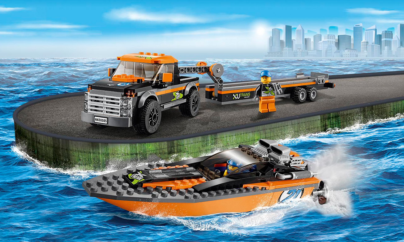 LEGO CITY Terenówka z motorówką 60085