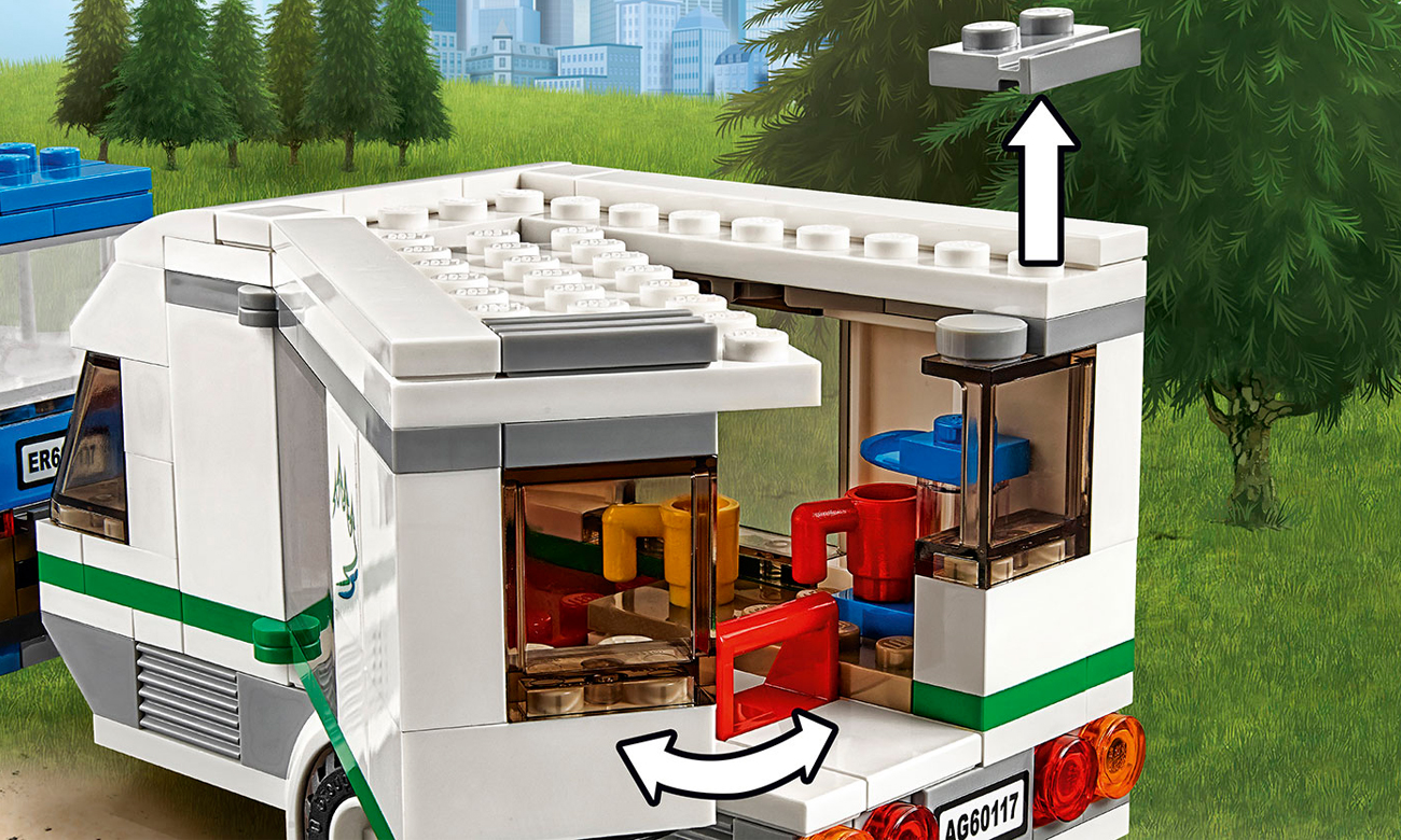 Lego City Van Z Przyczepą Kempingową Klocki Lego Sklep