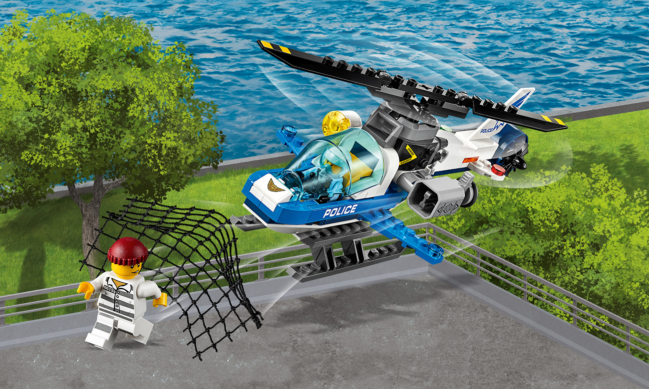 zestaw lego city helikopter policja