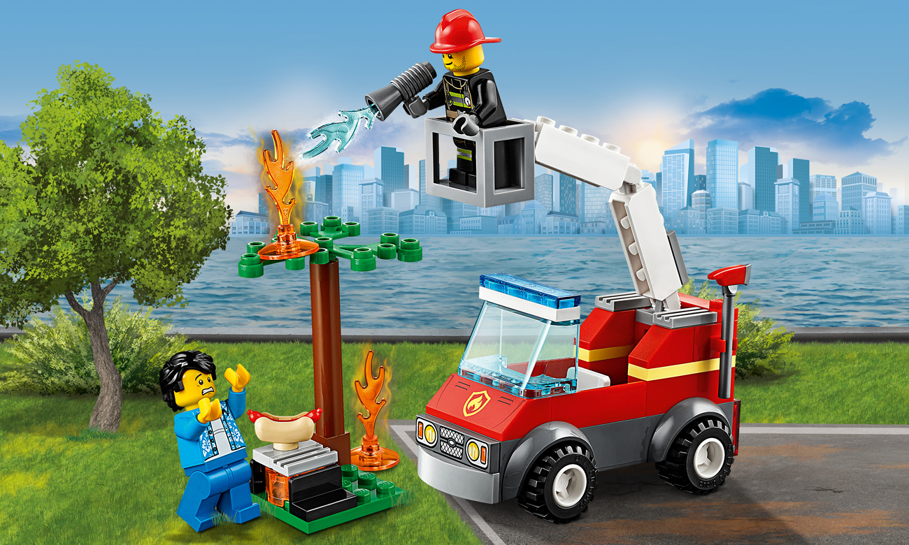 LEGO City Płonący grill