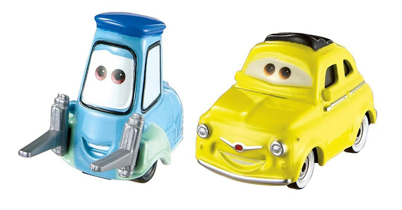 MATTEL - カーズ　マテル　LUIGI GUIDO   MAMA UNCLE Mattel Disney Cars LUIGI & GUIDO - Pojazdy, tory i garaże