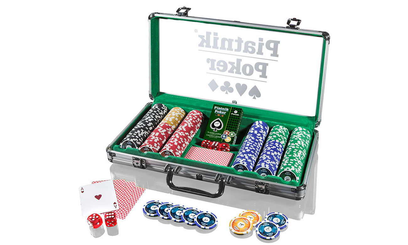 Żetony pokerowe walizka zestaw